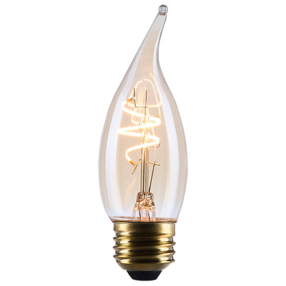 Satco S14224 3.5W CA11 Warm White LED Light Bulb Medium Base