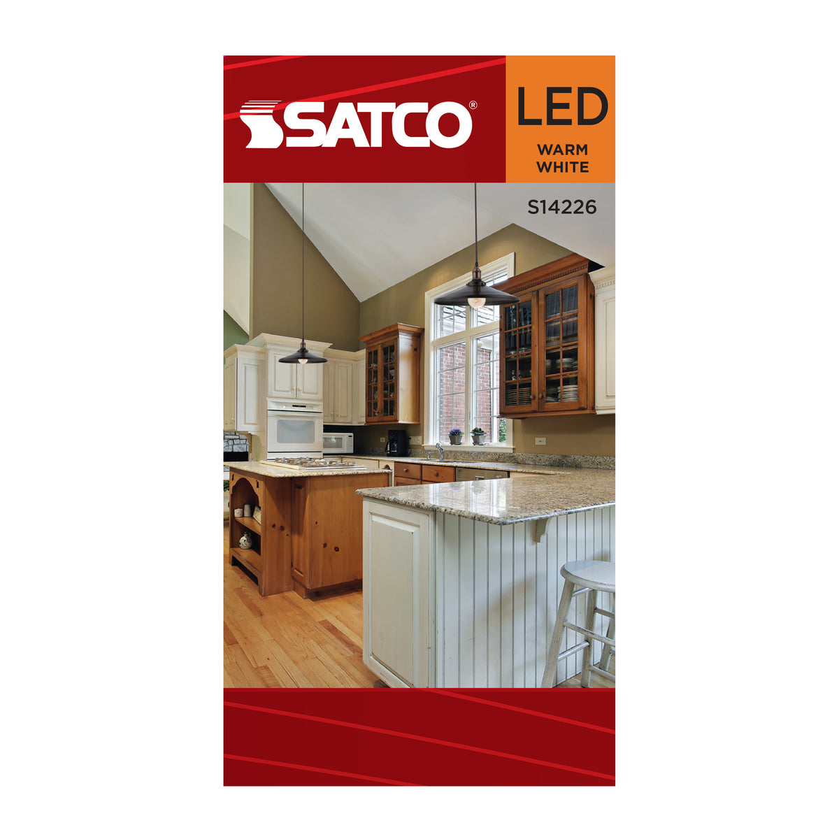 Satco S14226 3.5W A19 Warm White LED Light Bulb Medium Base