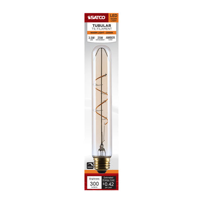 Satco S14229 3.5W T9 Warm White LED Light Bulb Medium Base