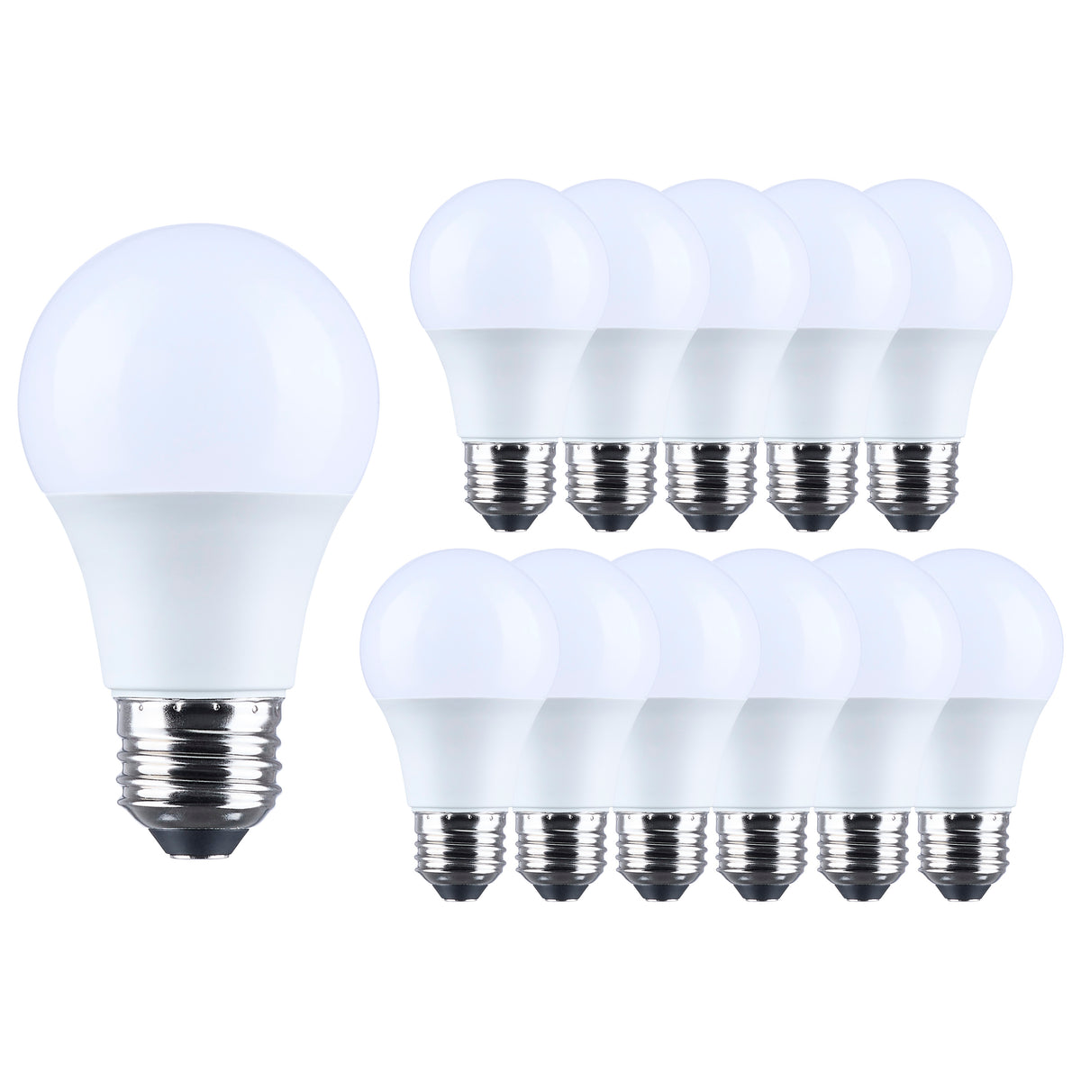 Satco S14310 8.5W A19 Warm White LED Light Bulb Medium Base