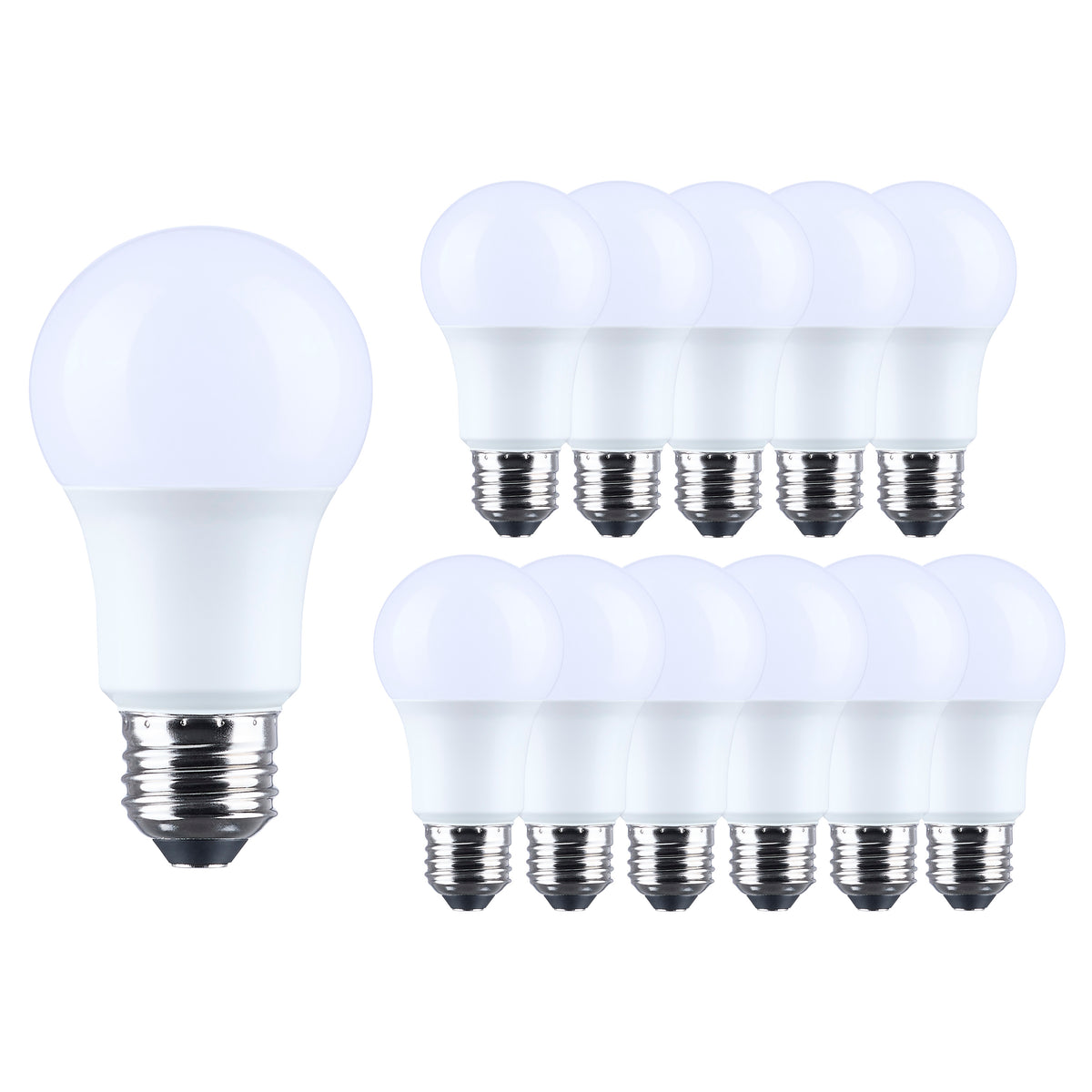 Satco S14360 9.8W A19 Cool White LED Light Bulb Medium Base