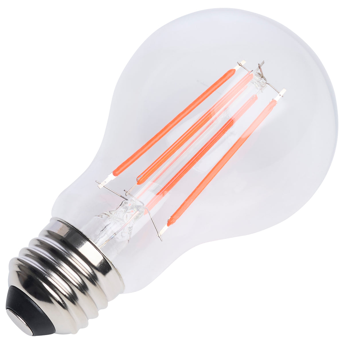 Satco S14384 8W A19 Red LED Light Bulb Medium Base