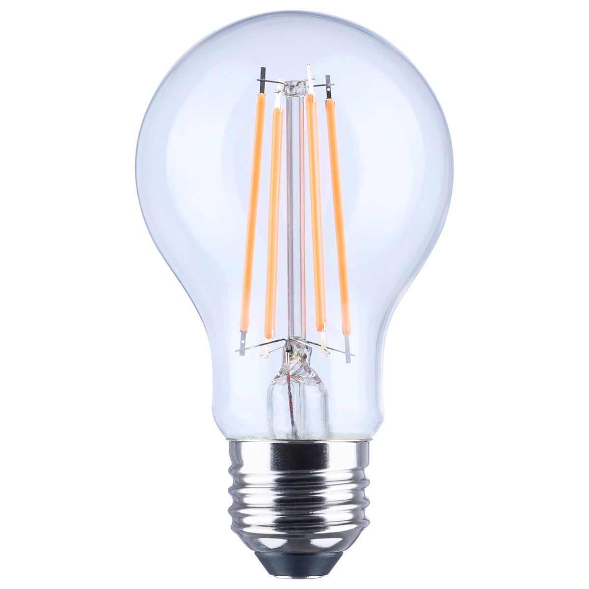 Satco S14385 8W A19 Orange LED Light Bulb Medium Base