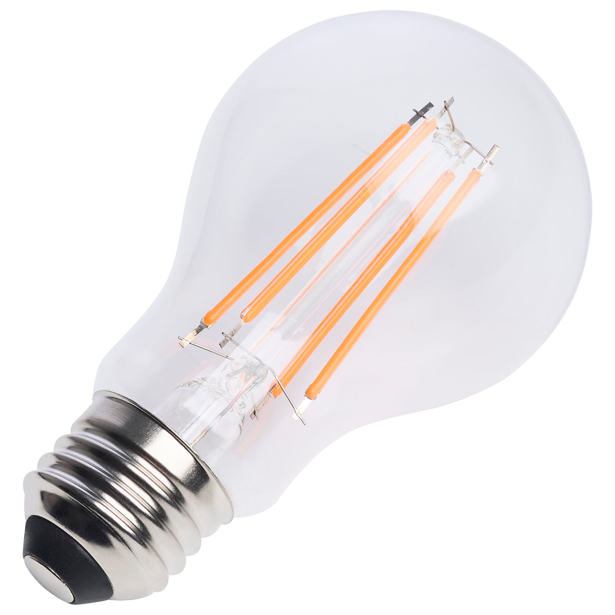 Satco S14385 8W A19 Orange LED Light Bulb Medium Base