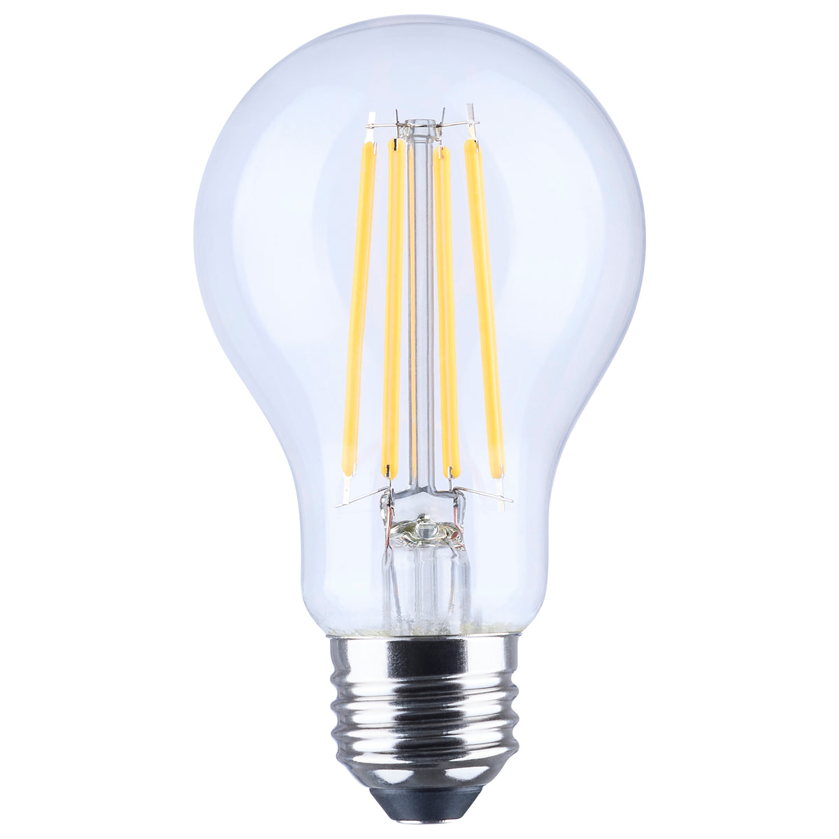 Satco S14386 8W A19 Yellow LED Light Bulb Medium Base