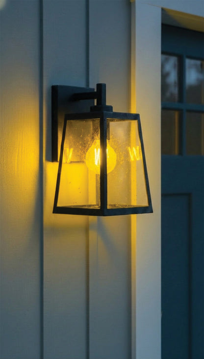Satco S14386 8W A19 Yellow LED Light Bulb Medium Base