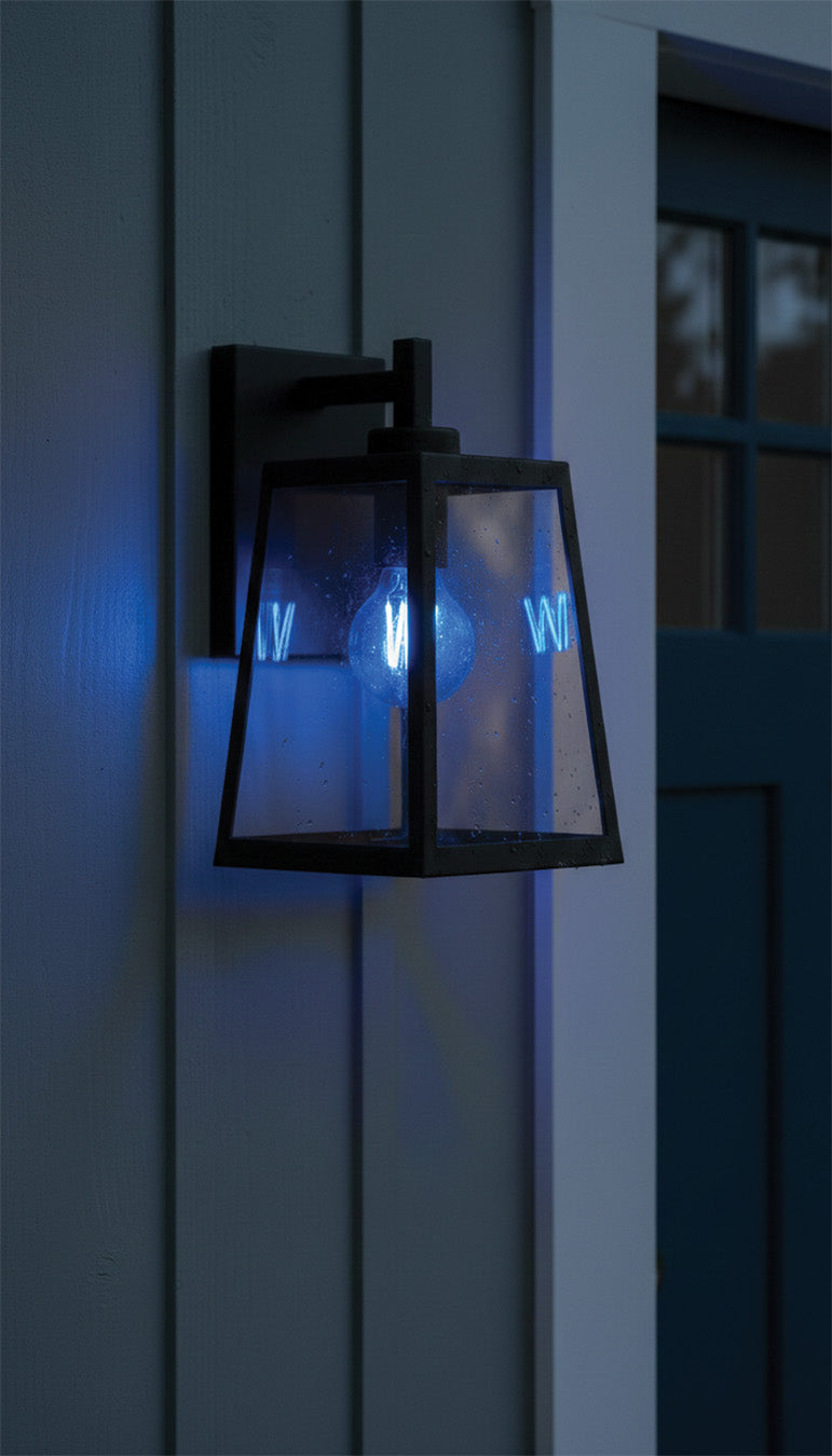 Satco S14388 8W A19 Blue LED Light Bulb Medium Base