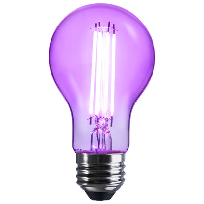 Satco S14391 6W A19 Black LED Light Bulb Medium Base