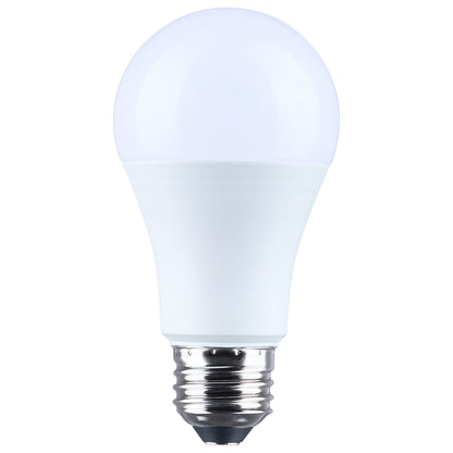 Satco S14393 13.5W/10W/5W A19 Soft White LED Light Bulb Medium Double Contact Base