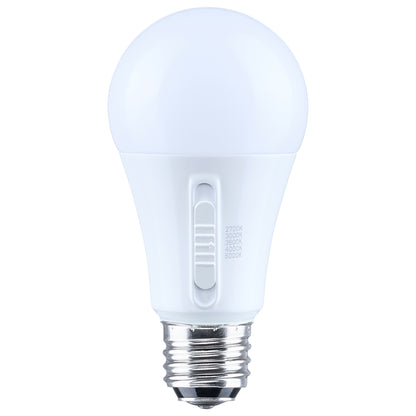 Satco S14404 13.5W/10W/5W A19 CCT Selectable LED Light Bulb Medium Double Contact Base