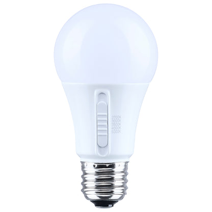 Satco S14407 9W A19 CCT Selectable LED Light Bulb Medium Base