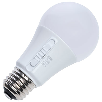 Satco S14407 9W A19 CCT Selectable LED Light Bulb Medium Base