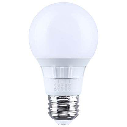 Satco S15188 6W A19 CCT Selectable LED Light Bulb Medium Base