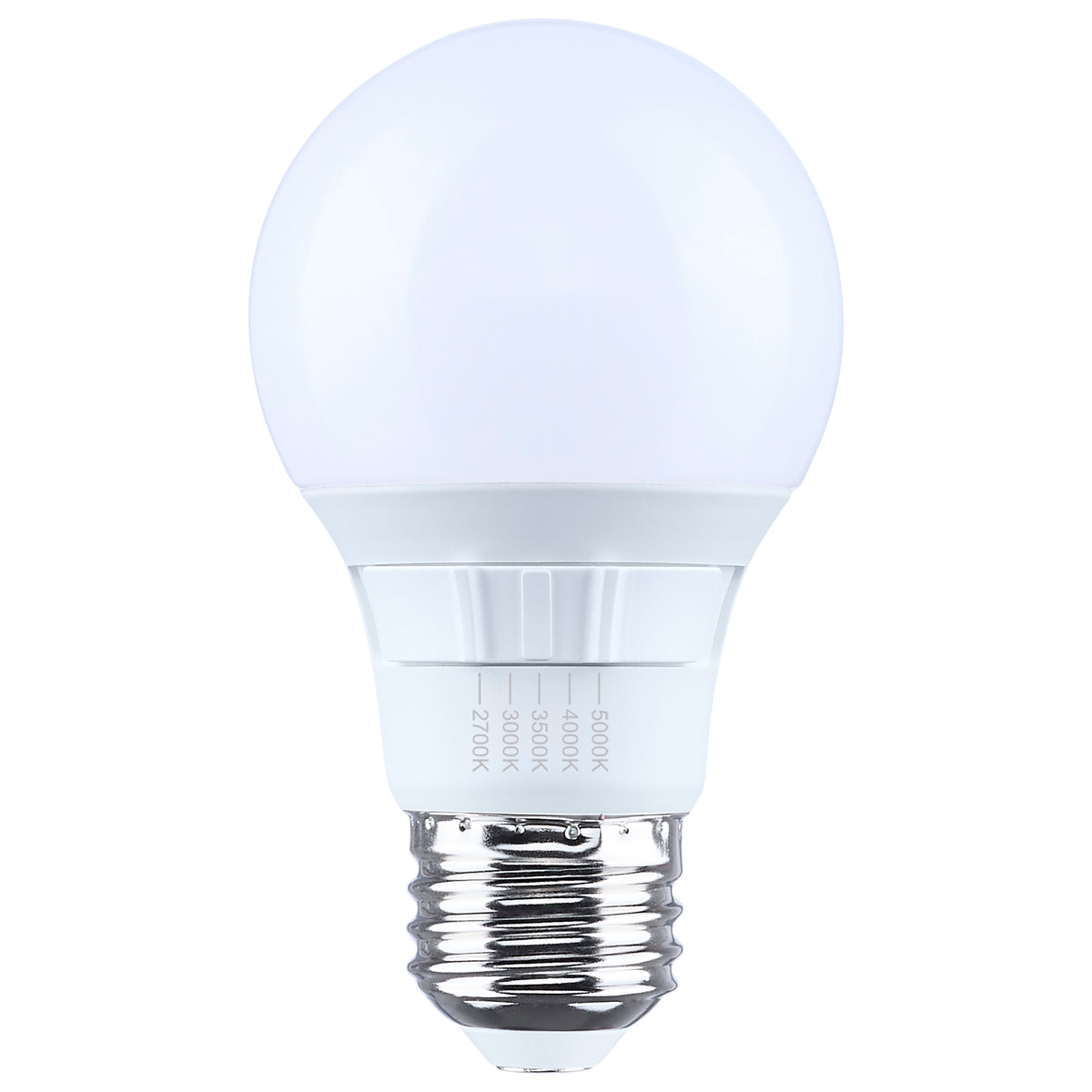 Satco S15192 6W A19 CCT Selectable LED Light Bulb Medium Base
