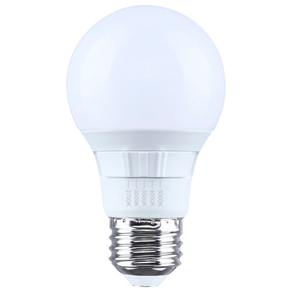 Satco S15192 6W A19 CCT Selectable LED Light Bulb Medium Base