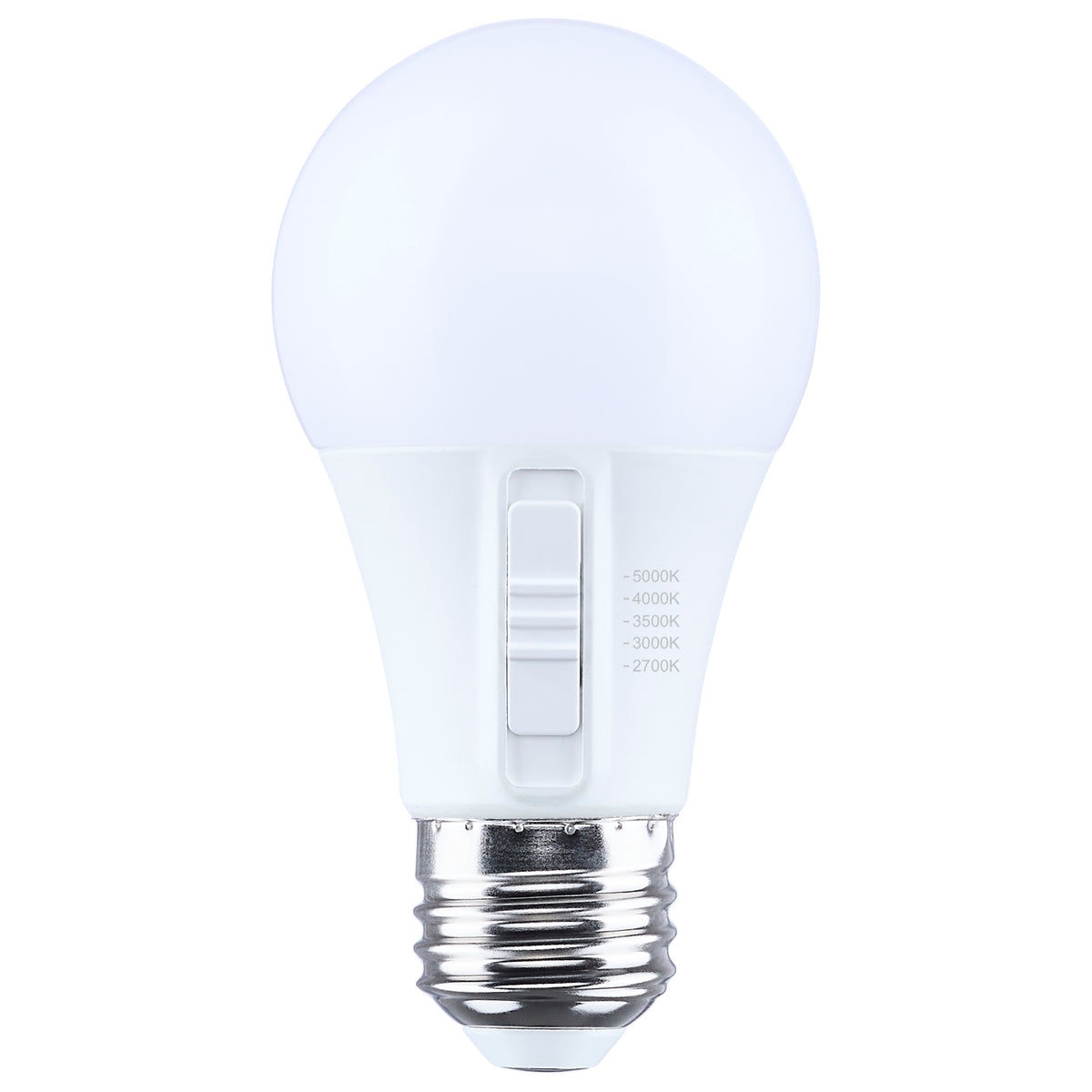 Satco S15196 5.8W A19 CCT Selectable LED Light Bulb Medium Base