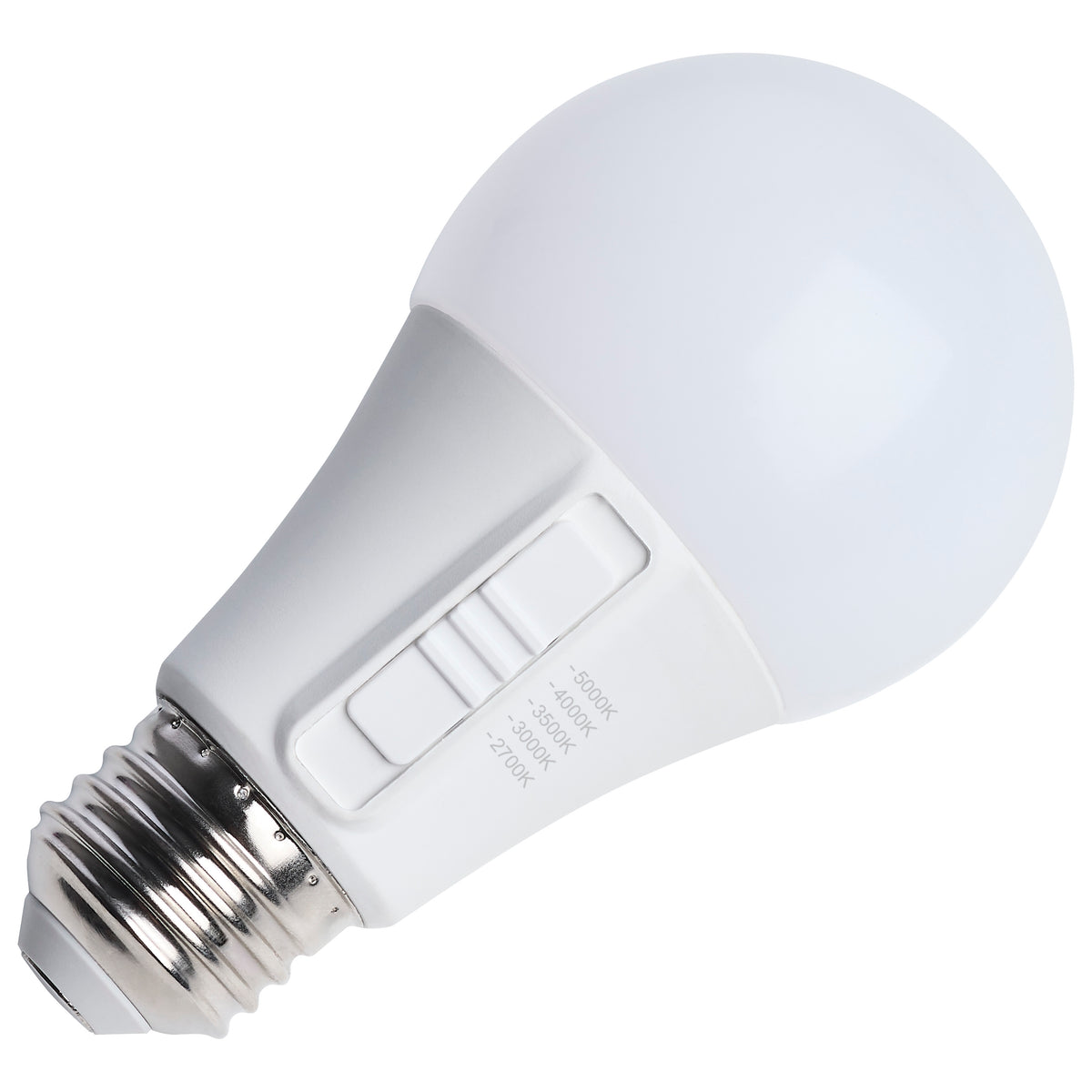 Satco S15196 5.8W A19 CCT Selectable LED Light Bulb Medium Base