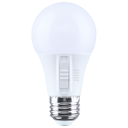 Satco S15197 9.4W A19 CCT Selectable LED Light Bulb Medium Base