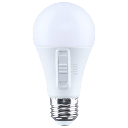 Satco S15198 11.9W A19 CCT Selectable LED Light Bulb Medium Base