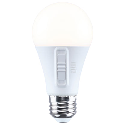 Satco S15198 11.9W A19 CCT Selectable LED Light Bulb Medium Base