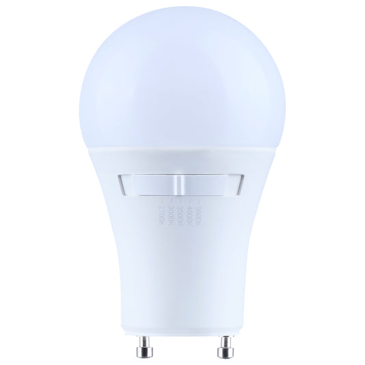 Satco S15223 9.5W A19 CCT Selectable LED Light Bulb Bi Pin GU24 Base