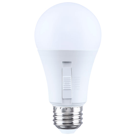 Satco S15227 15W/11W/8W/5W A19 CCT Selectable LED Light Bulb Medium Base