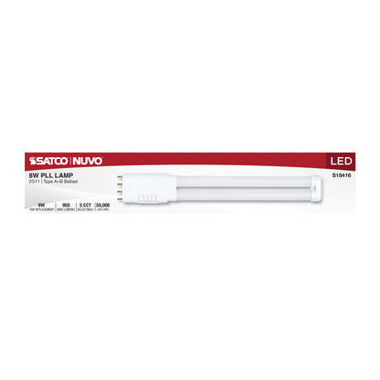 Satco S18416 8W T5 CCT Selectable LED Light Bulb 2G11 (4-Pin) Base
