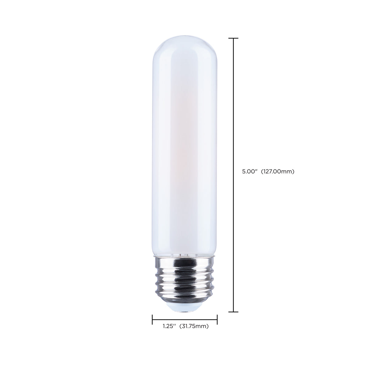 Satco S21353R1 8W T10 Soft White LED Light Bulb Medium Base