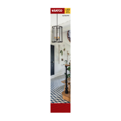 Satco S21357R1 8W T9 Soft White LED Light Bulb Medium Base