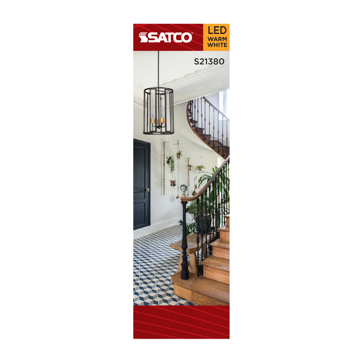 Satco S21380 4W T6 Warm White LED Light Bulb Candelabra Base