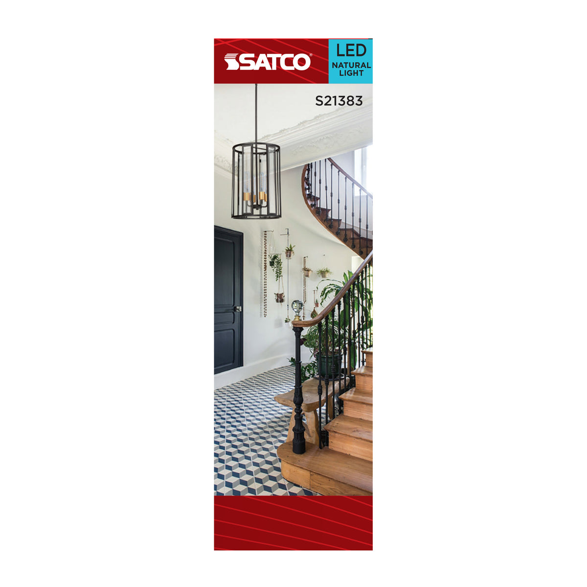Satco S21383 4W T6 Natural Light LED Light Bulb Candelabra Base