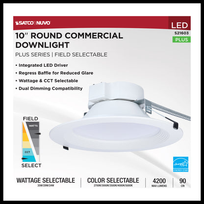 Satco S21603 35W/29W/24W Integrated LED CCT Selectable LED Light Bulb Integrated Base
