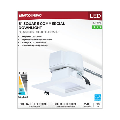 Satco S21609 18.5W/15.7W/13.2W Integrated LED CCT Selectable LED Light Bulb Integrated Base