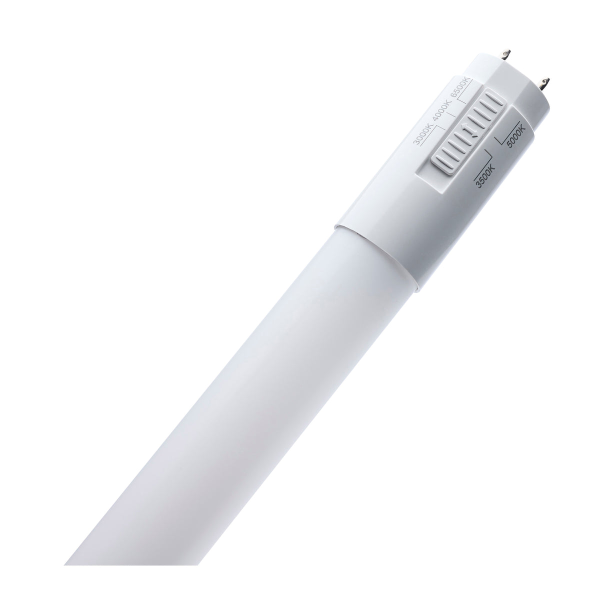 Satco S21915 8W T8 CCT Selectable LED Light Bulb Medium Bi Pin Base