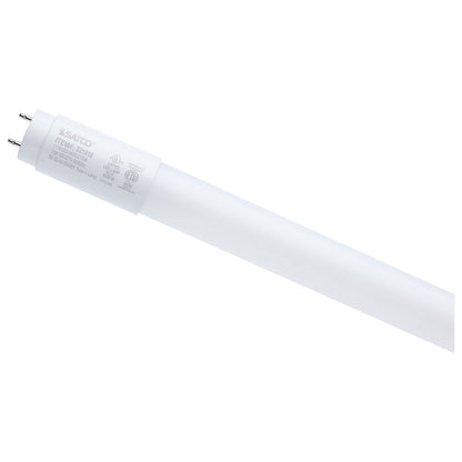 Satco S21916 11W T8 CCT Selectable LED Light Bulb Medium Bi Pin Base