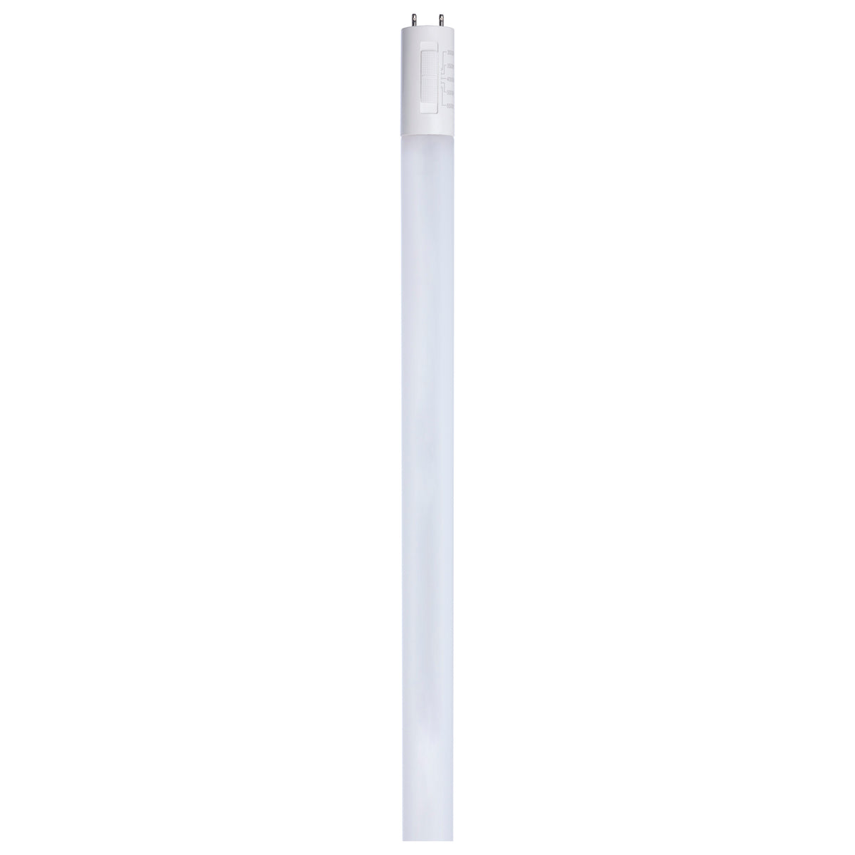 Satco S21921 12W T8 CCT Selectable LED Light Bulb Medium Bi Pin Base