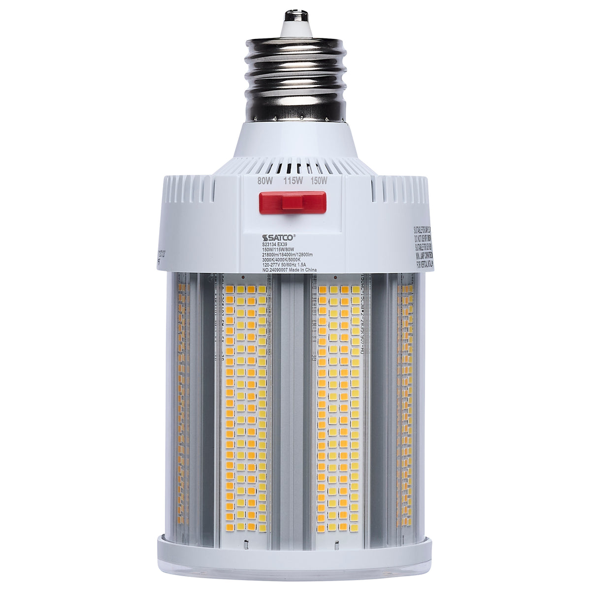Satco S23134 150W/115W/80W Corncob CCT Selectable LED Light Bulb Mogul Extended Base