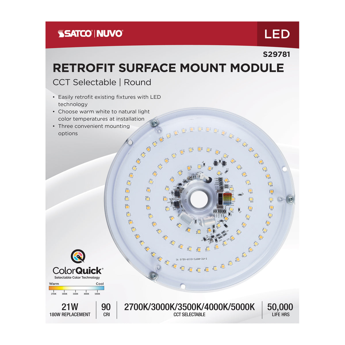 Satco S29781 21W CCT Selectable Not Applicable Light Bulb
