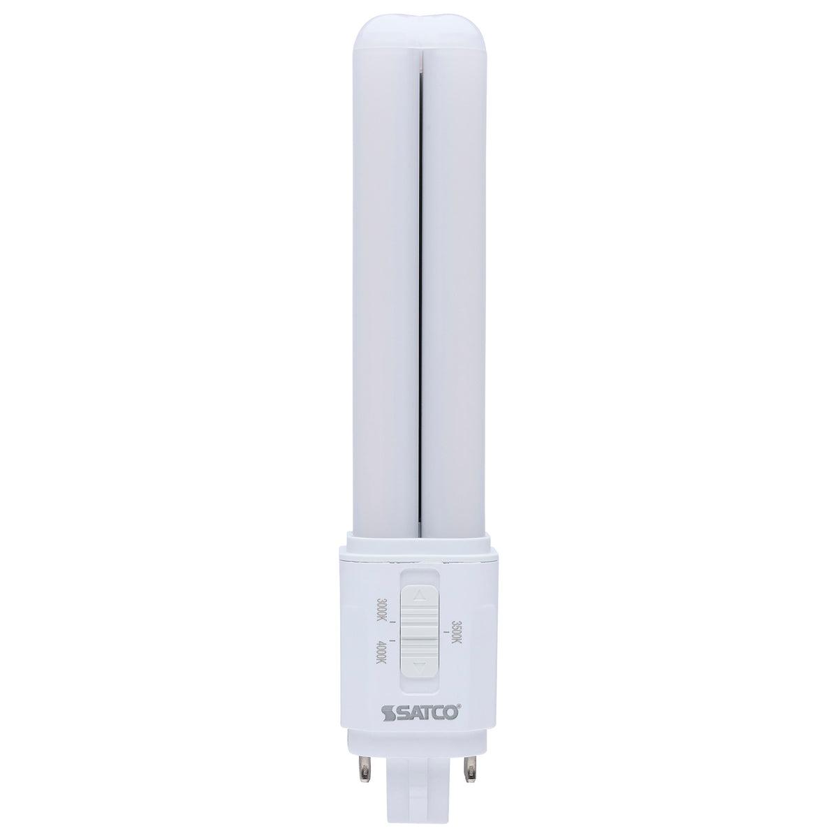 Satco S29854 9.5W PL CCT Selectable LED Light Bulb G24q (4-Pin) Base