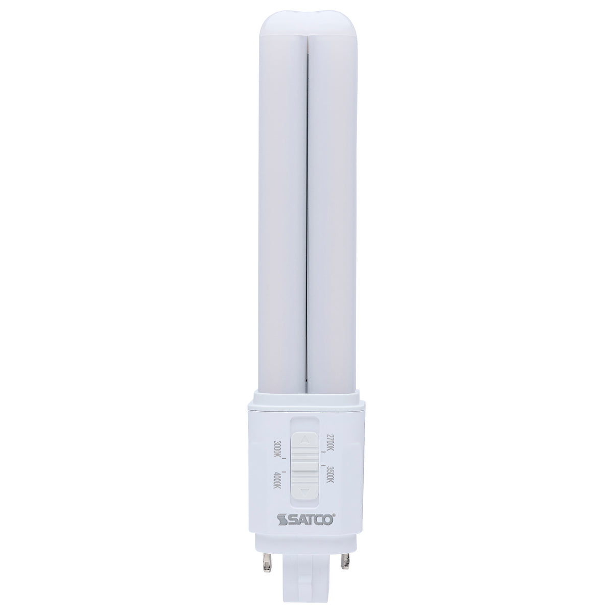 Satco S29855 9W PL CCT Selectable LED Light Bulb G24d (2-Pin) Base