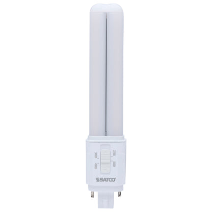 Satco S29855 9W PL CCT Selectable LED Light Bulb G24d (2-Pin) Base