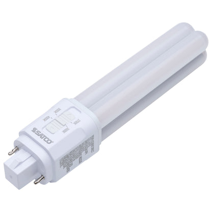 Satco S29855 9W PL CCT Selectable LED Light Bulb G24d (2-Pin) Base