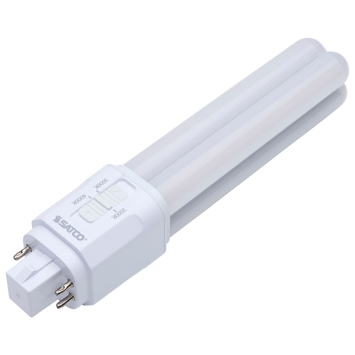 Satco S29856 9.5W PL CCT Selectable LED Light Bulb G24q (4-Pin) Base