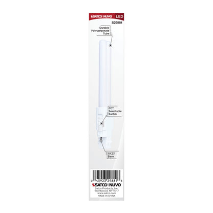 Satco S29881 5W PLS CCT Selectable LED Light Bulb GX23 (2-Pin) Base