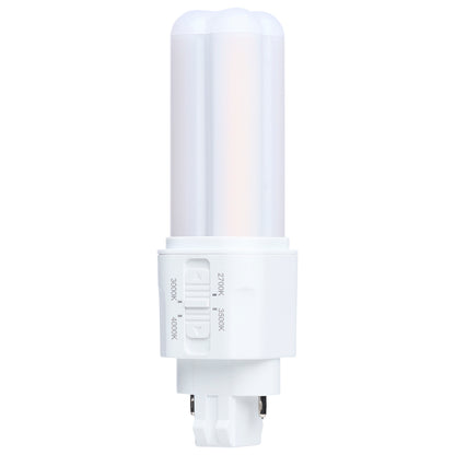 Satco S29882 5.5W PLC CCT Selectable LED Light Bulb GX23 (2-Pin) Base