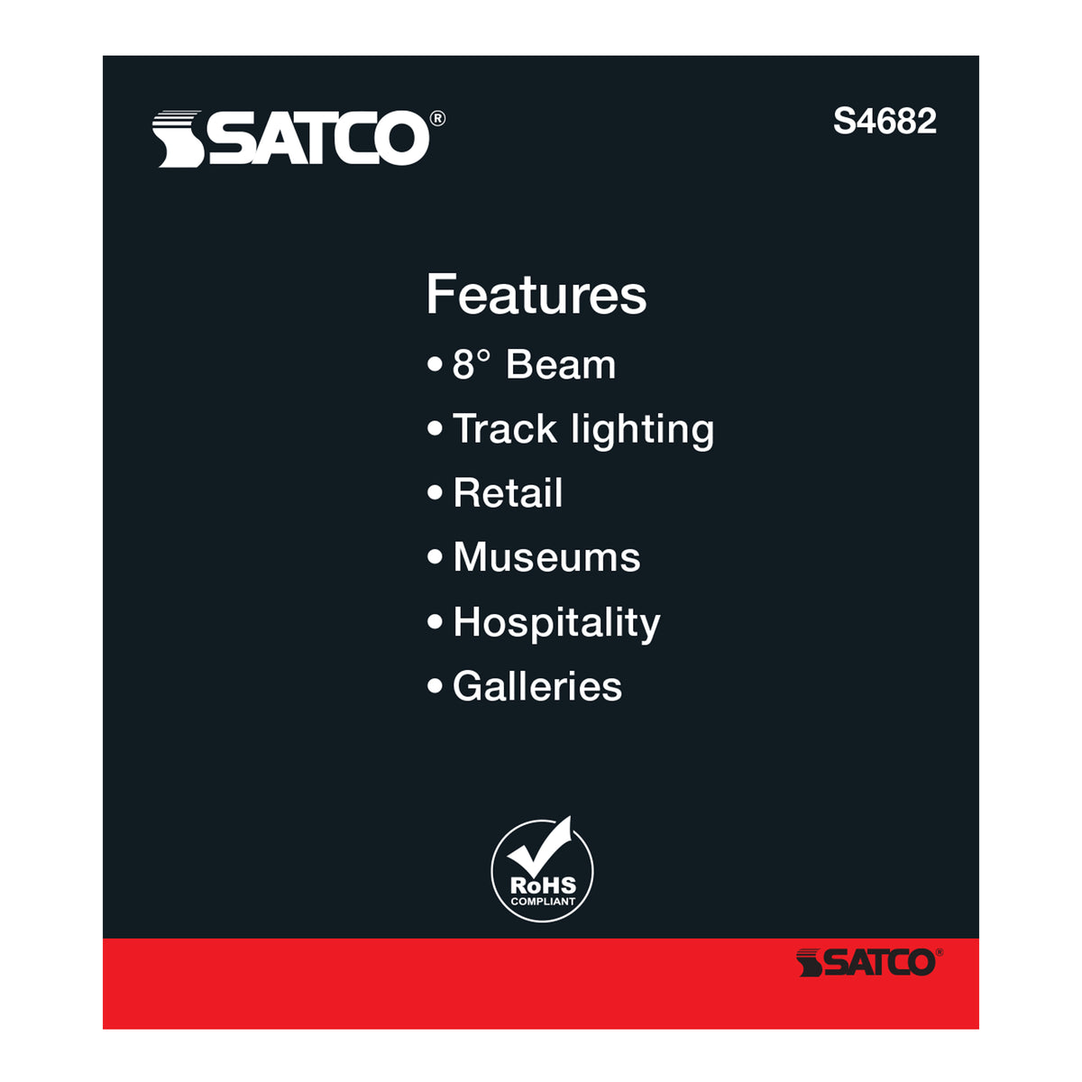 Satco S4682 50W AR70 Warm White Halogen Light Bulb Bayonet Double Contact Base