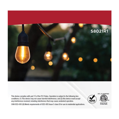 Satco S8021R1 1W S14 Warm White LED Light Bulb Medium Base