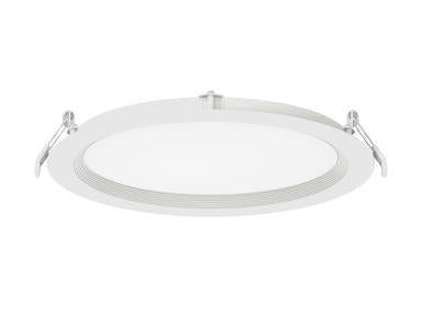 MaxLite SBRD-8R23T9CS-W Slim Baffle Round Downlight, 8 Inch, 23W, 120V - Triac Dimming, 2700/3000/3500/4000/5000K CCT Selectable, White