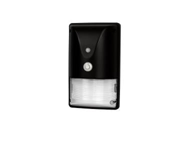 MaxLite SECM15U-CSLPCE0TA Mini Wallpack, 15W, 120-277V, CCT Selectable 3/4/5K, Photocell, 0C Battery Backup, Black - TAA