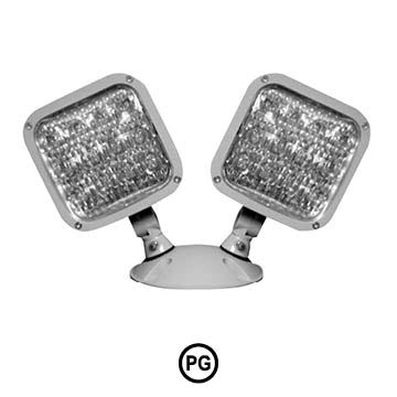 Emergensee SEERHLED1-PWP-MV LED Outdoor Polycarbonate Remote head, Single head, Gray or Black